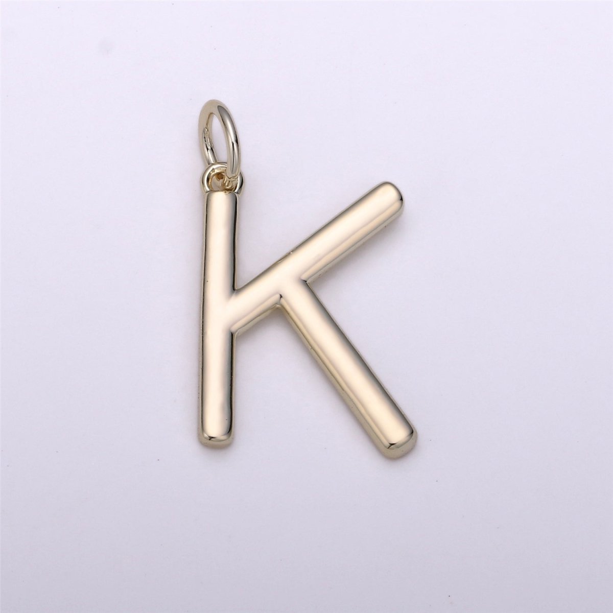 Gold Filled Coin Initial Pendant, Initial Pendant Gold Initial Charm Alphabet Charm Coin Charm Jewelry Making