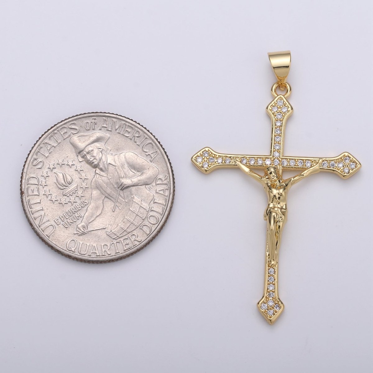 Gold Filled Cross Crucifix Pendants I-879 - DLUXCA