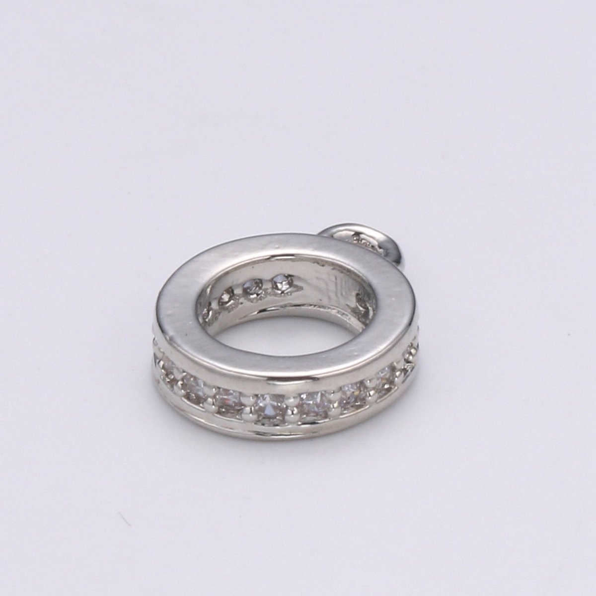 Gold Filled CZ Circle Ring Charm L-291~L-294