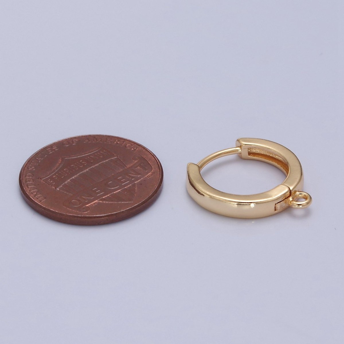Gold Filled Earring Hoops Lever Back one touch w/ open link Lever Hoop earring Nickel free Lead Free for Earring Charm Making Findings L-675 - DLUXCA