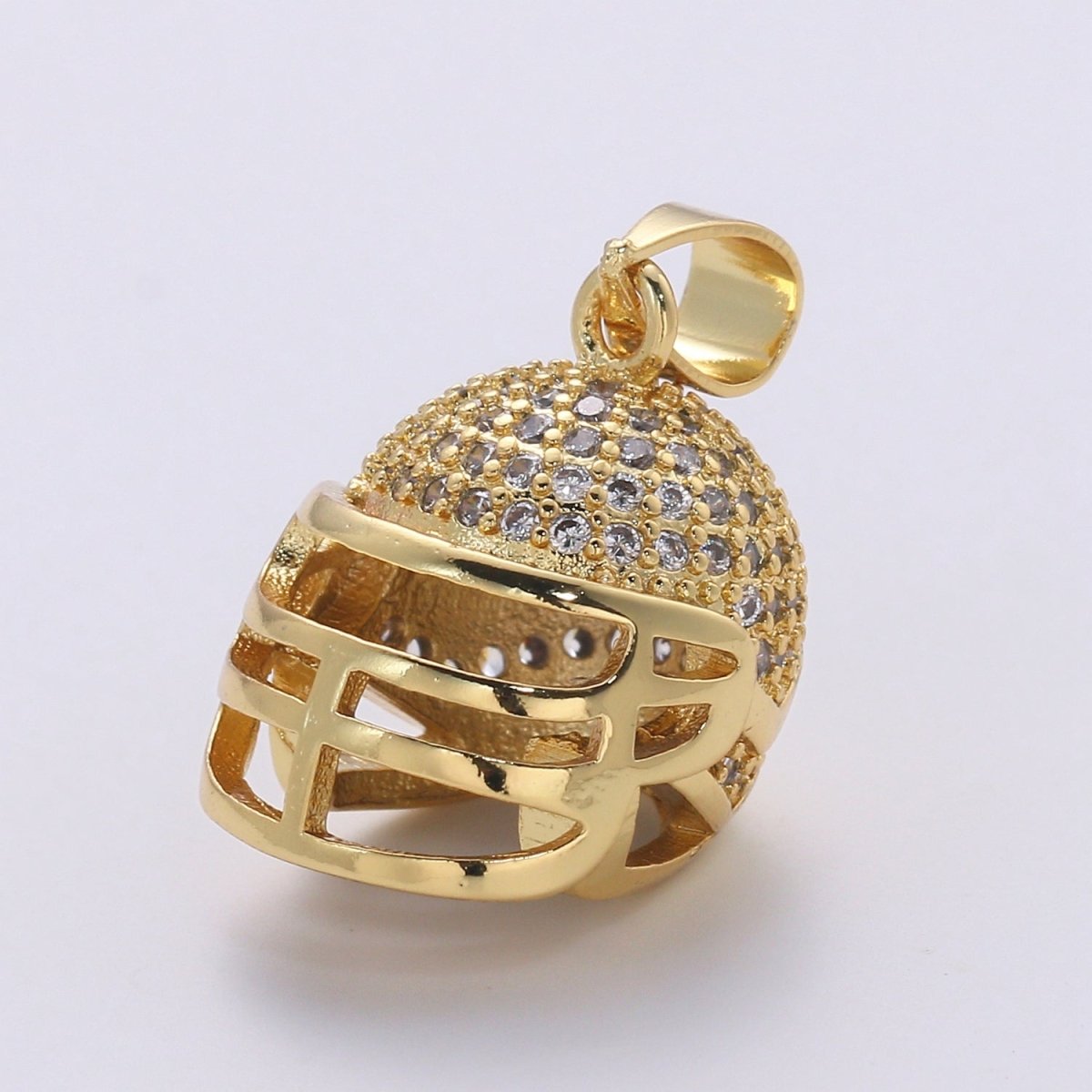 Gold Filled Football Sport Helmet Pendants  I-794 I-795