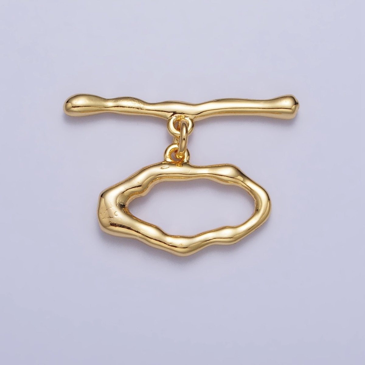 Gold Filled Geometric Abstract Toggle Clasps in Gold & Silver Jewelry Closure Supply | Z-098 Z-099