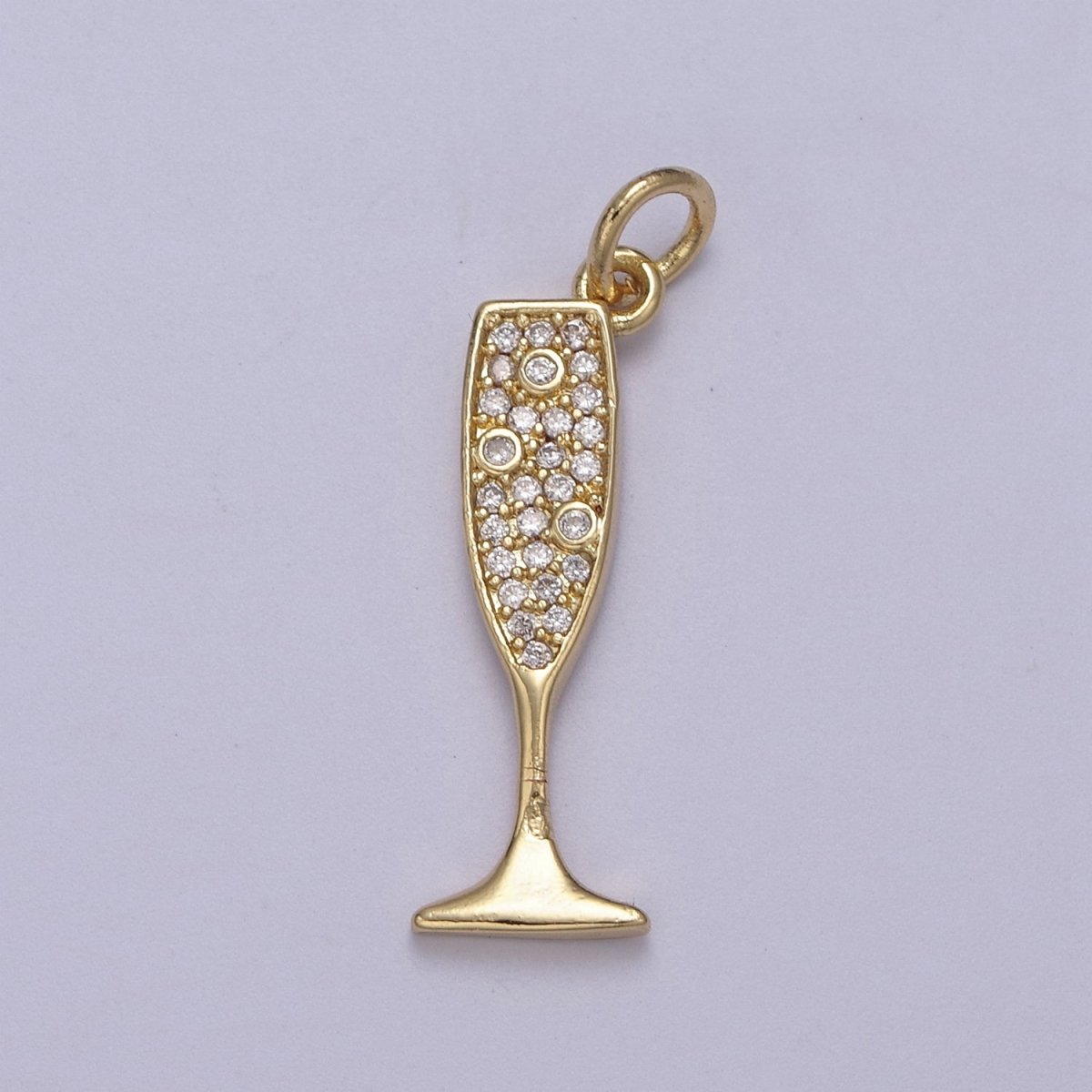 Gold Filled Glass Champagne Bubbly Sparkling Wine For New Year Party Inspired in Gold & Silver N-381 N-382