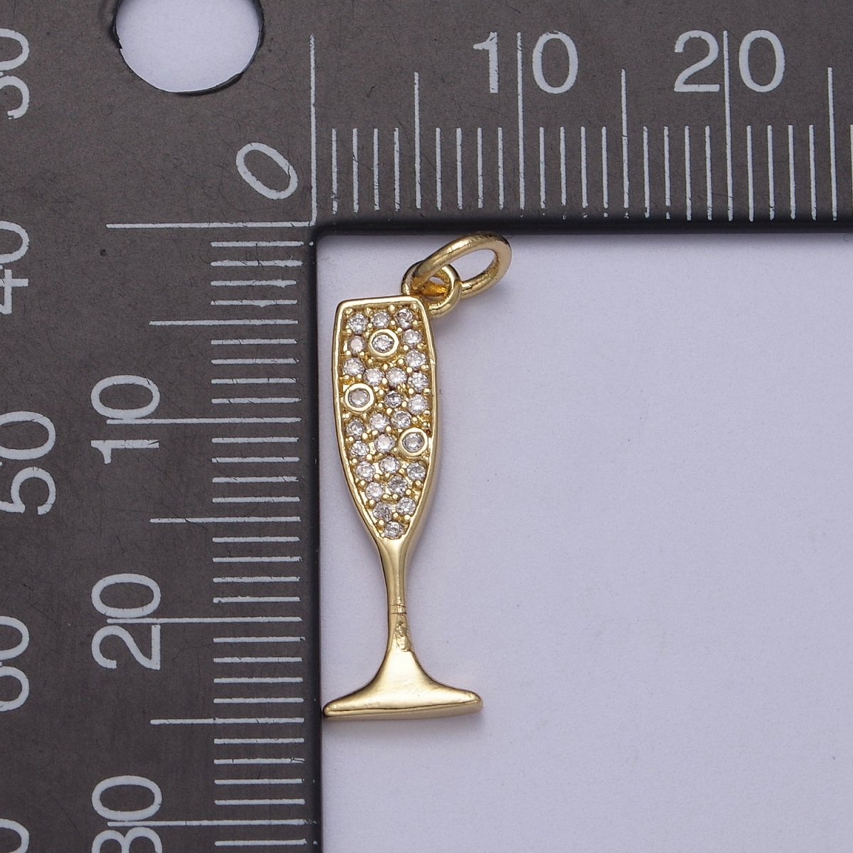 Gold Filled Glass Champagne Bubbly Sparkling Wine For New Year Party Inspired in Gold & Silver N-381 N-382