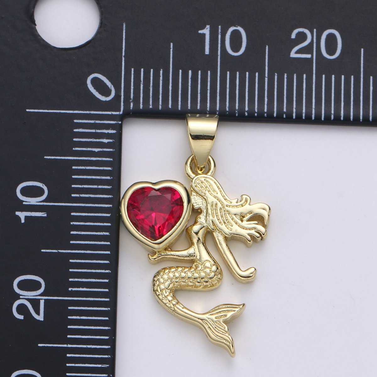 Gold Filled Heart Mermaid Pendants  H-285 H-286
