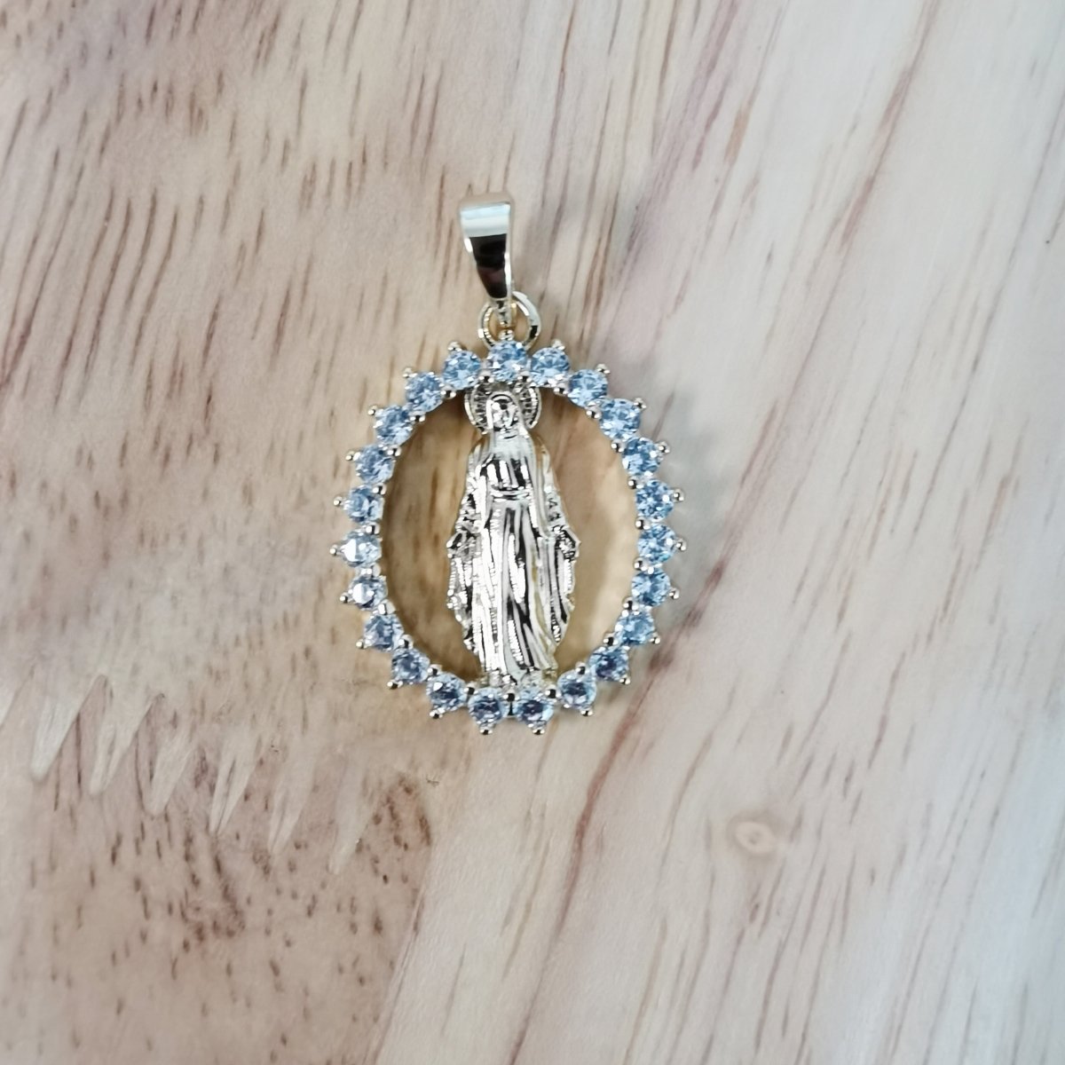 Gold Filled Holy Mary Pendants I-831 - DLUXCA