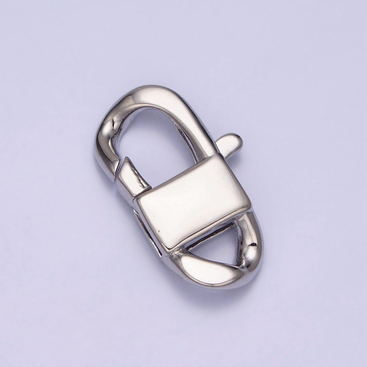 Gold Filled Lobster Clasp with Closed Rings Silver Rectangle Trigger Clasps For Bracelet Jewelry Making Supplies Z-190 Z-191