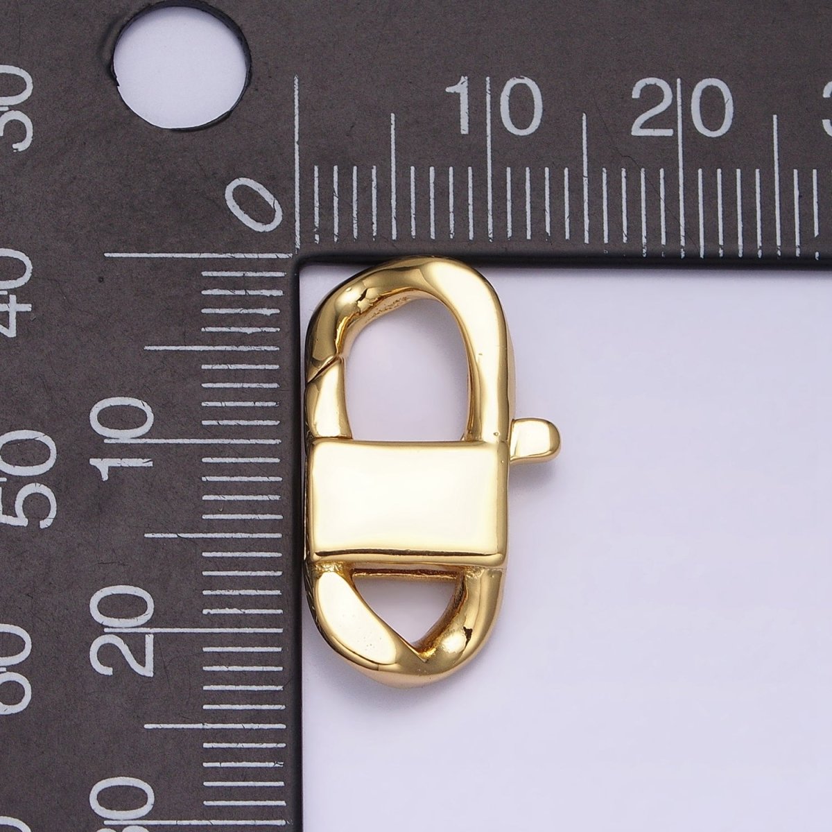Gold Filled Lobster Clasp with Closed Rings Silver Rectangle Trigger Clasps For Bracelet Jewelry Making Supplies Z-190 Z-191