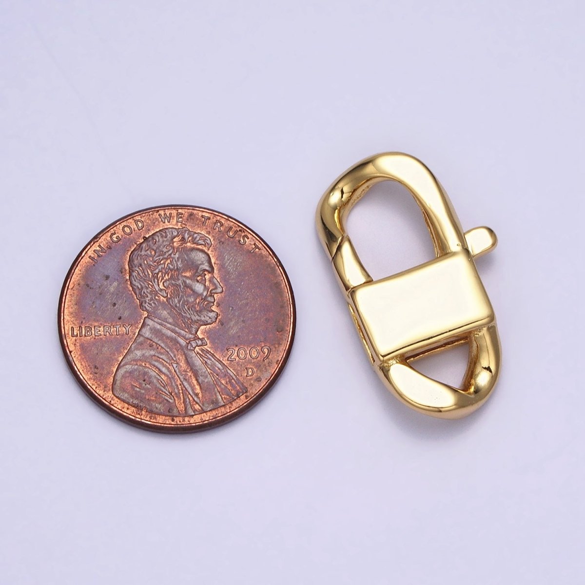 Gold Filled Lobster Clasp with Closed Rings Silver Rectangle Trigger Clasps For Bracelet Jewelry Making Supplies Z-190 Z-191