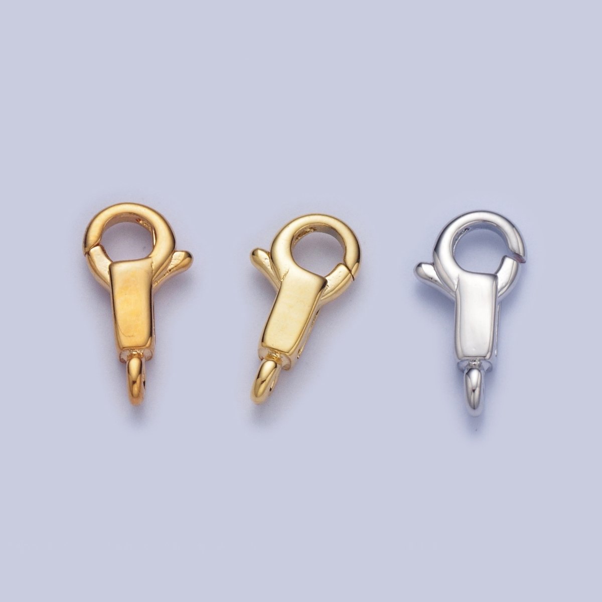 Gold Filled Long Body Lobster Clasps Supply, Round Spring Ring Head with Rectangular Body Closure Jewelry Supply  L-870 L-871 L-918