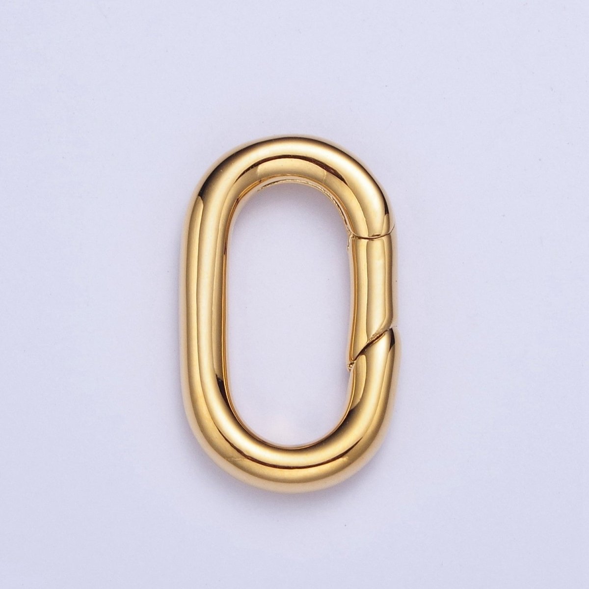 Gold Filled Long Oval Spring Gate For Jewelry Making Supply Closure Charm Holder L-819 L-821
