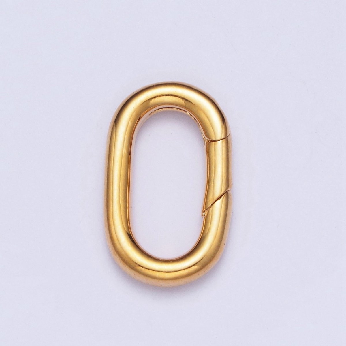 Gold Filled Long Oval Spring Gate For Jewelry Making Supply Closure Charm Holder L-819 L-821