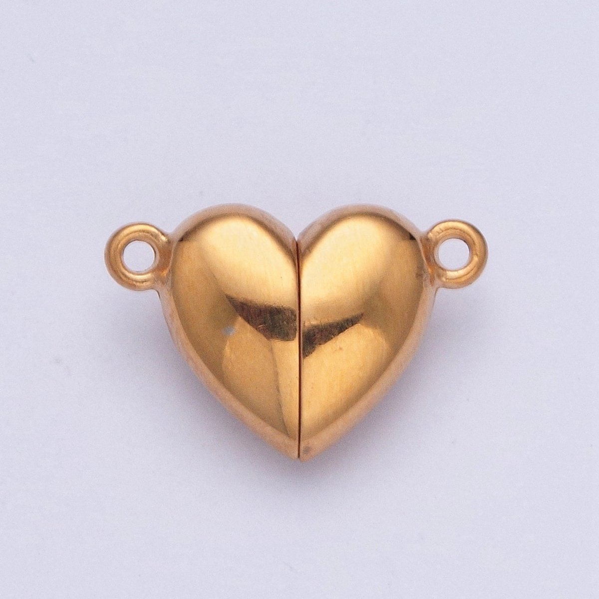 Gold Filled Magnetic Heart Connector Closure in Gold & Silver  G-096 G-097