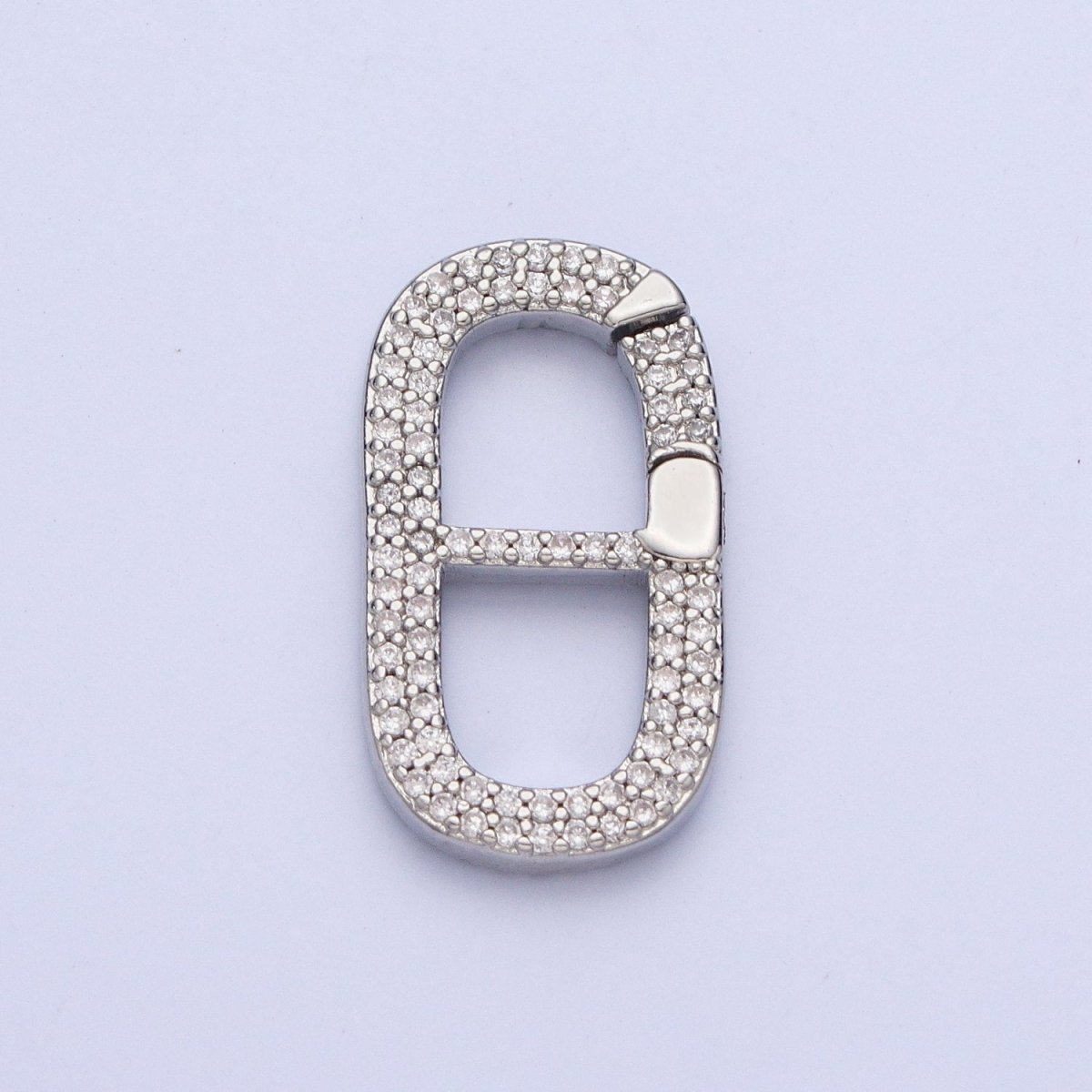 Gold Filled Micro Pave CZ Soda Pull Tab Spring Gate Clasps For DIY Jewelry Making in Gold, Silver, Rose Gold, Black  L-850 L-851 L-852 L-853
