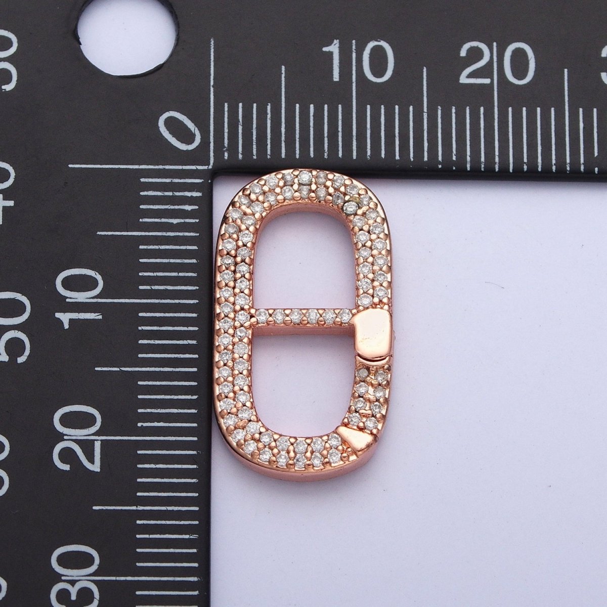 Gold Filled Micro Pave CZ Soda Pull Tab Spring Gate Clasps For DIY Jewelry Making in Gold, Silver, Rose Gold, Black  L-850 L-851 L-852 L-853