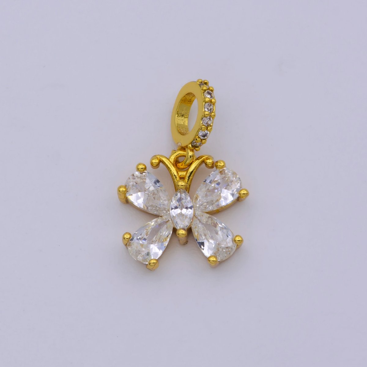 Gold Filled Mini Butterfly Pendants I-731 - DLUXCA