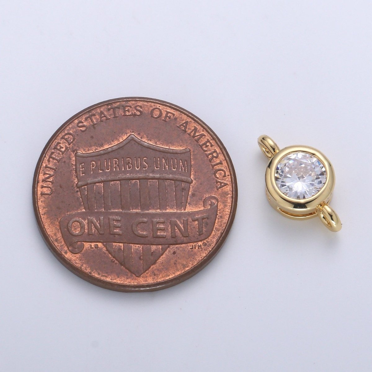 Gold Filled Mini Circle Charm Connectors Link Connector for Bracelet, Earring, Necklace Supply- F-826-F-827