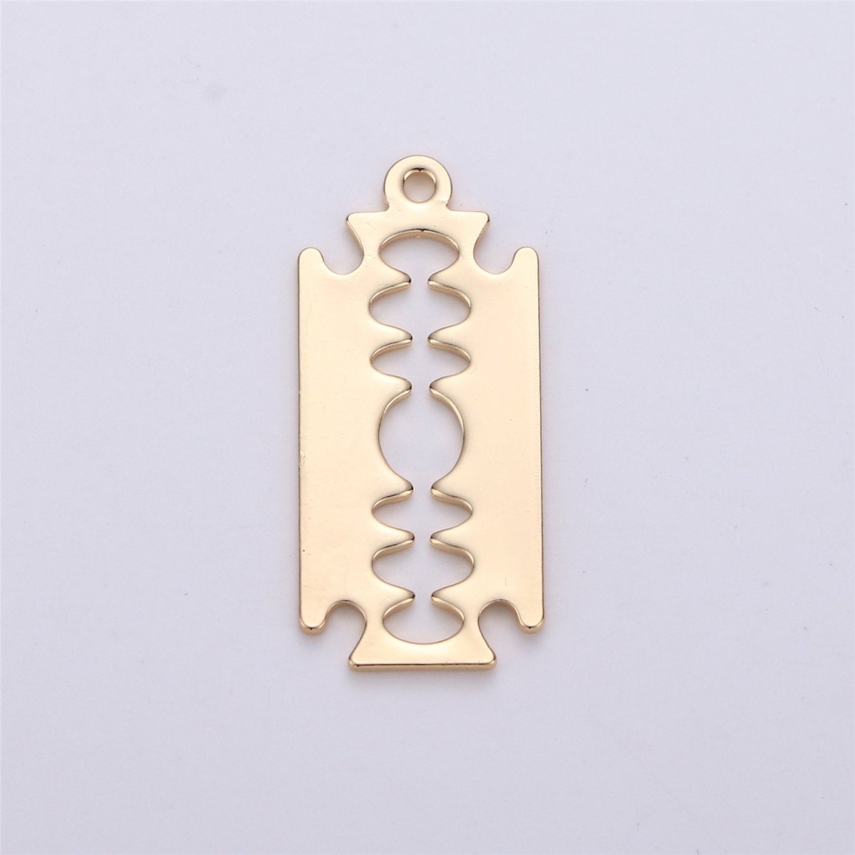 Gold Filled Mini Razor Blade Charm Silver Razor Blade Pendant for Necklace Earring Bracelet Charm J-675