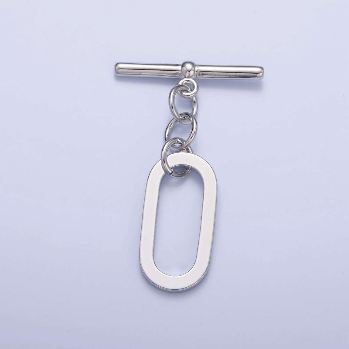 Gold Filled Rectangular Long Oval Toggle Clasps Closure in Gold & Silver  L-747~L-749