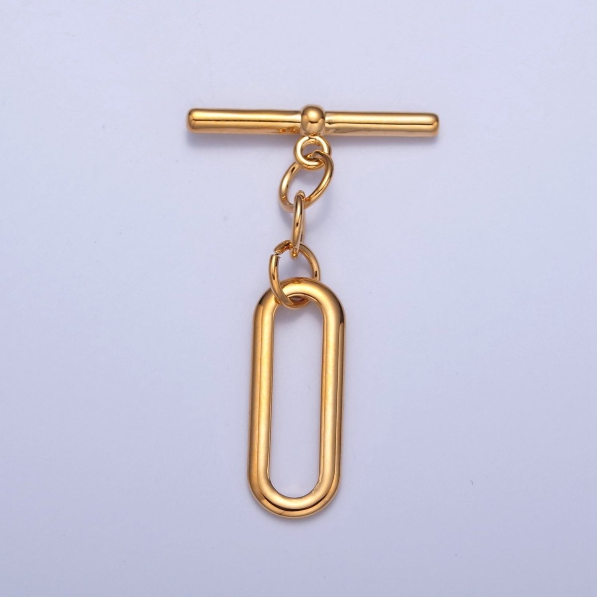 Gold Filled Rectangular Oval Toggle Clasps Closure in Gold & Silver L-753~L-755