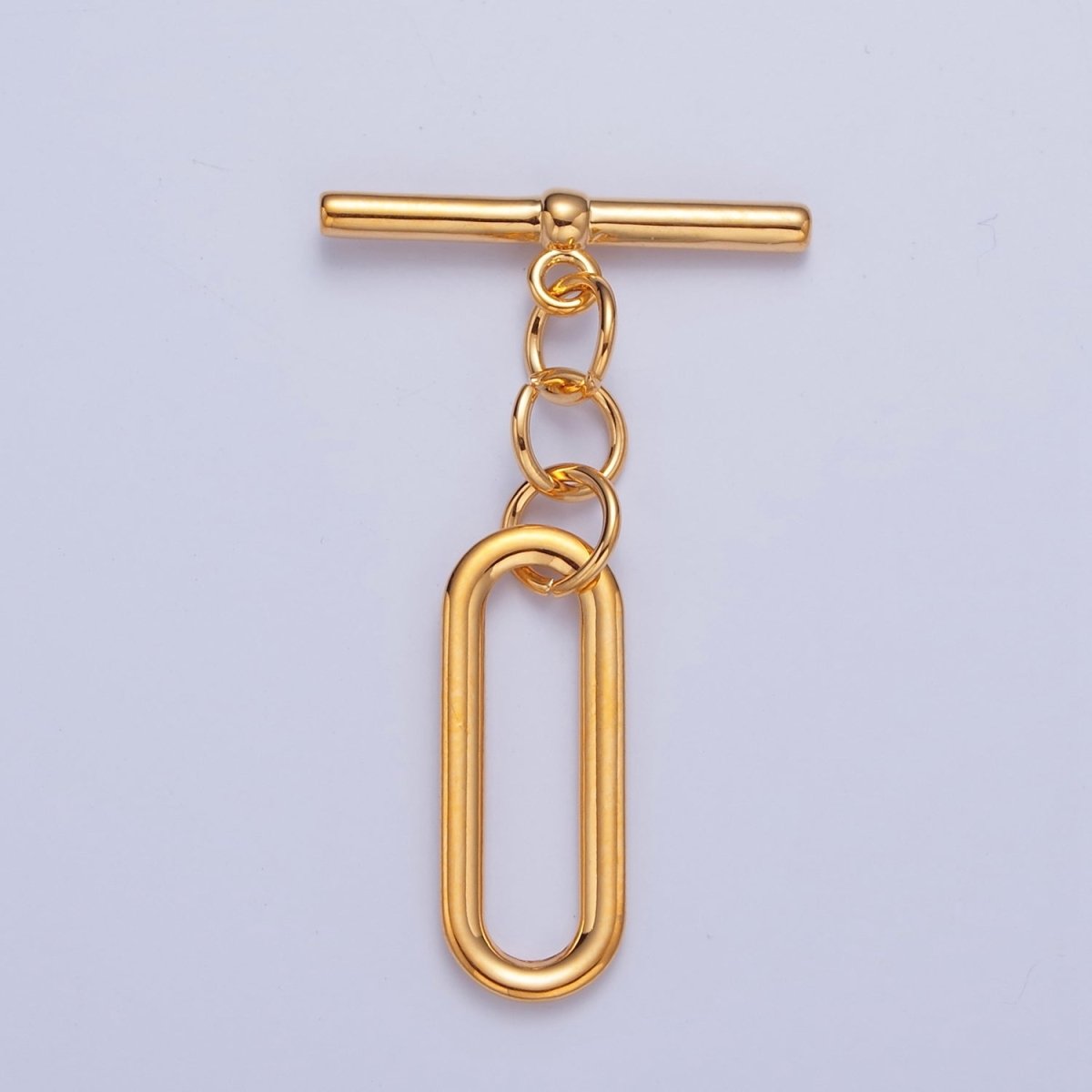 Gold Filled Rectangular Oval Toggle Clasps Closure in Gold & Silver L-753~L-755