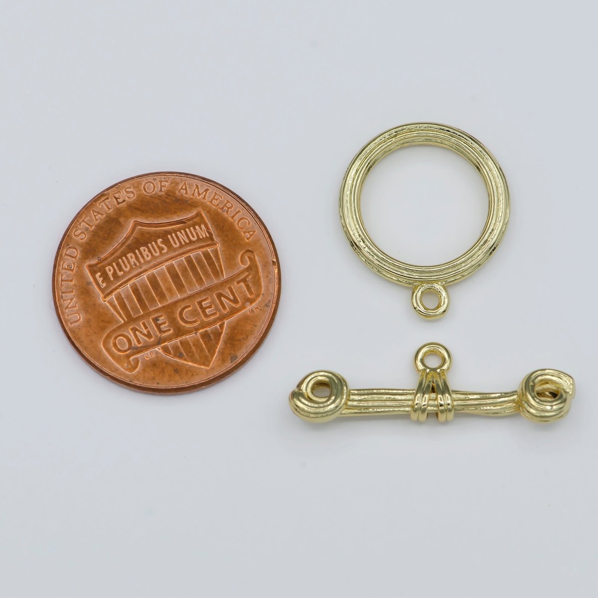 Gold Filled Rustic Wire Toggle Clasp For DIY Jewelry Making Necklace Anklet Bracelet  L-318~L-319