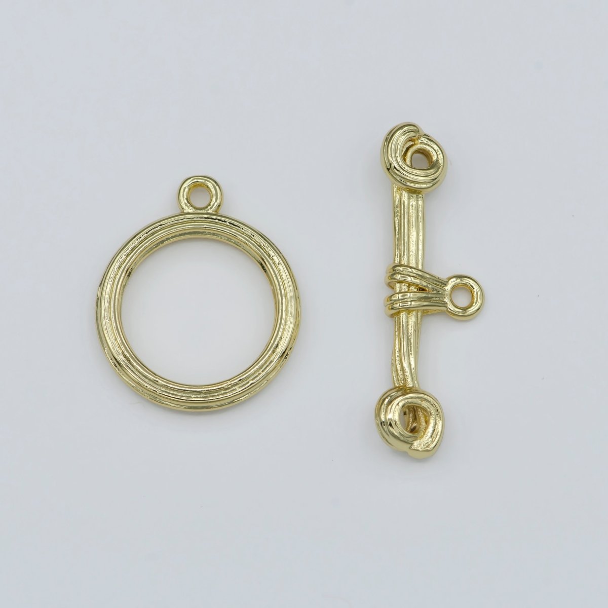 Gold Filled Rustic Wire Toggle Clasp For DIY Jewelry Making Necklace Anklet Bracelet  L-318~L-319