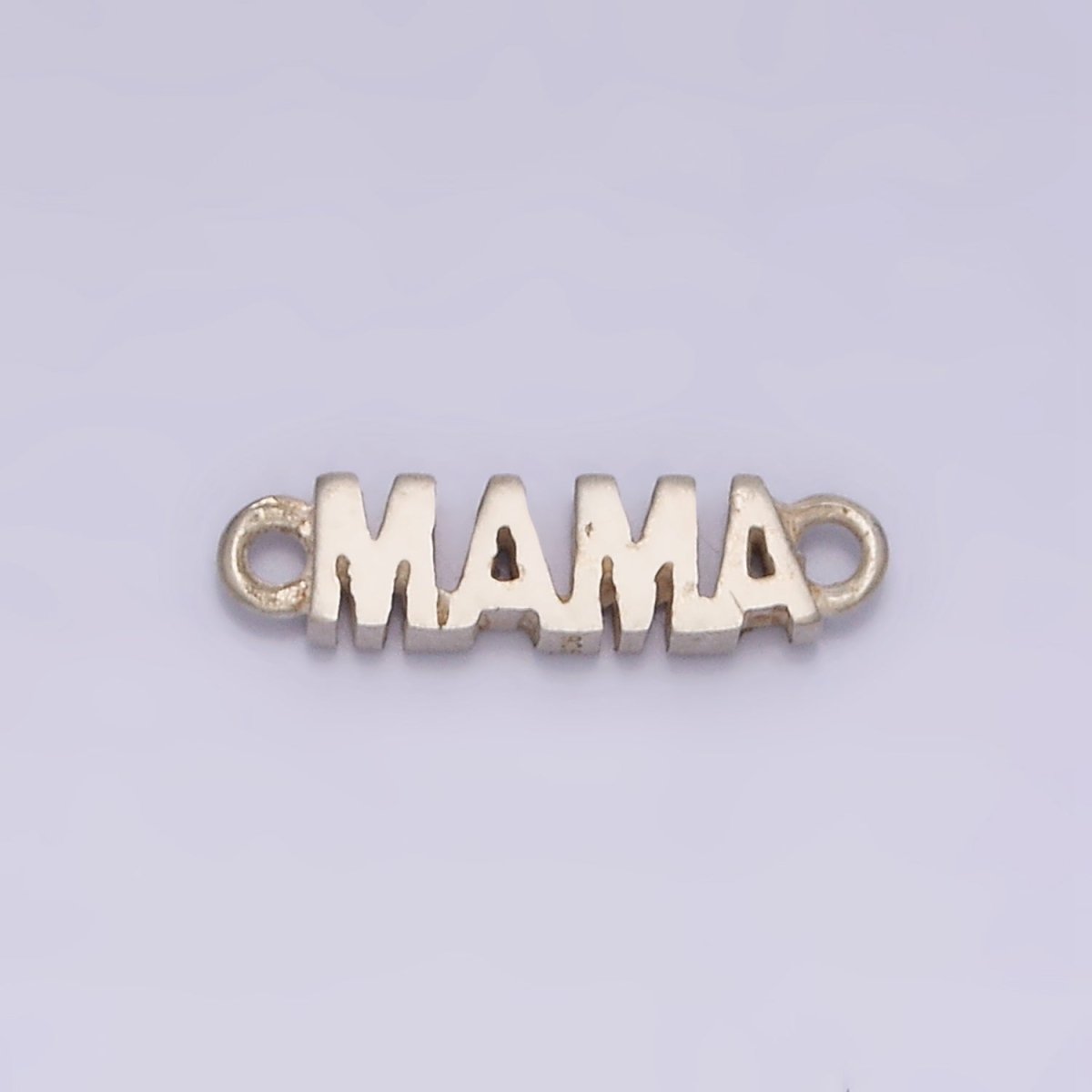 Gold Filled S925 Sterling Silver MAMA Script Charm Link Connector For Mother's Day Jewelry Supply Component G-709 G-710