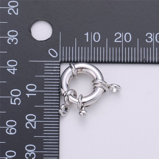 Gold Filled Sailor's Clasp, Large Spring Ring Include Loops 10mm / 13mm / 15mm / 17mm / 19mm / 21mm for Large Necklace, Bracelet, Anklets Findings K-004 - K-006 K-276 - K-278 K-615 K-568