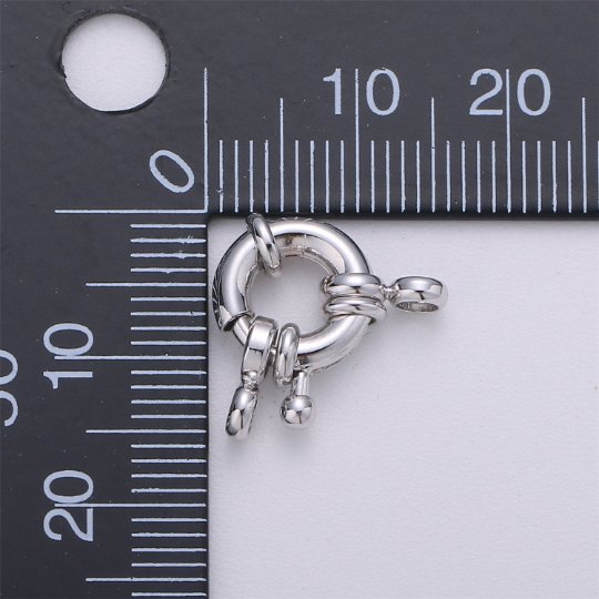 Gold Filled Sailor's Clasp, Large Spring Ring Include Loops 10mm / 13mm / 15mm / 17mm / 19mm / 21mm for Large Necklace, Bracelet, Anklets Findings K-004 - K-006 K-276 - K-278 K-615 K-568