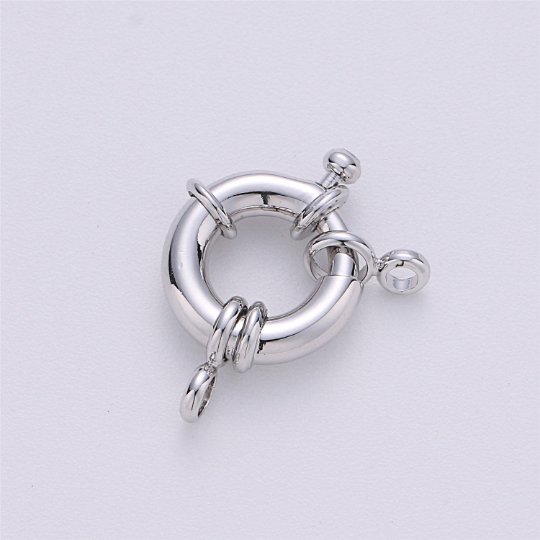 Gold Filled Sailor's Clasp, Large Spring Ring Include Loops 10mm / 13mm / 15mm / 17mm / 19mm / 21mm for Large Necklace, Bracelet, Anklets Findings K-004 - K-006 K-276 - K-278 K-615 K-568