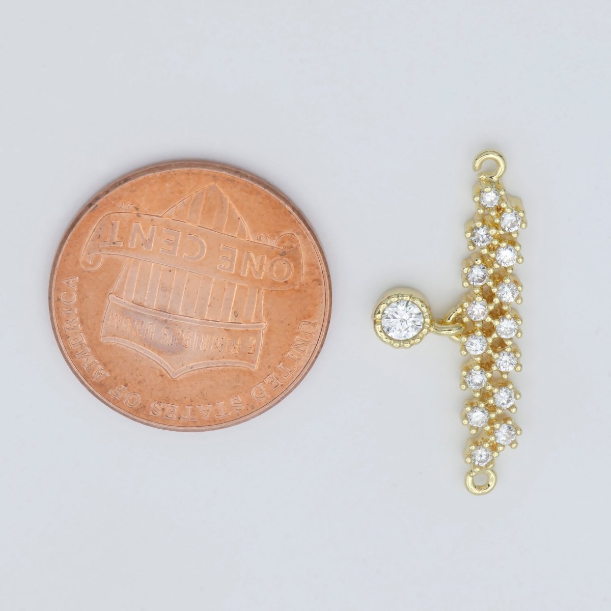 Gold Filled Simple Minimalist Connector F-576 - DLUXCA