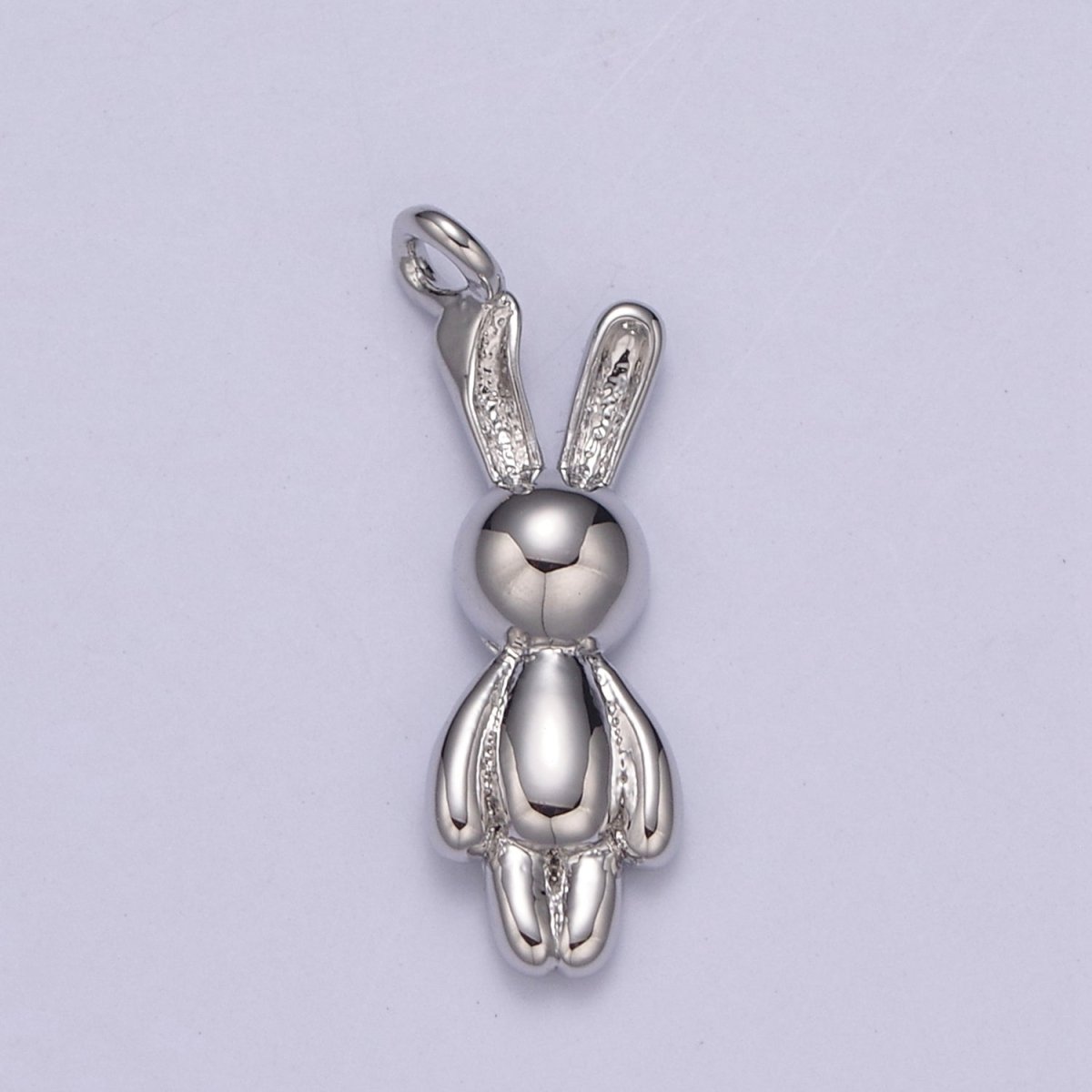 Gold Filled small balloon rabbit Charm Tiny bunny pendant for Kids Jewelry Necklace Bracelet Earring Supply N-664 N-665