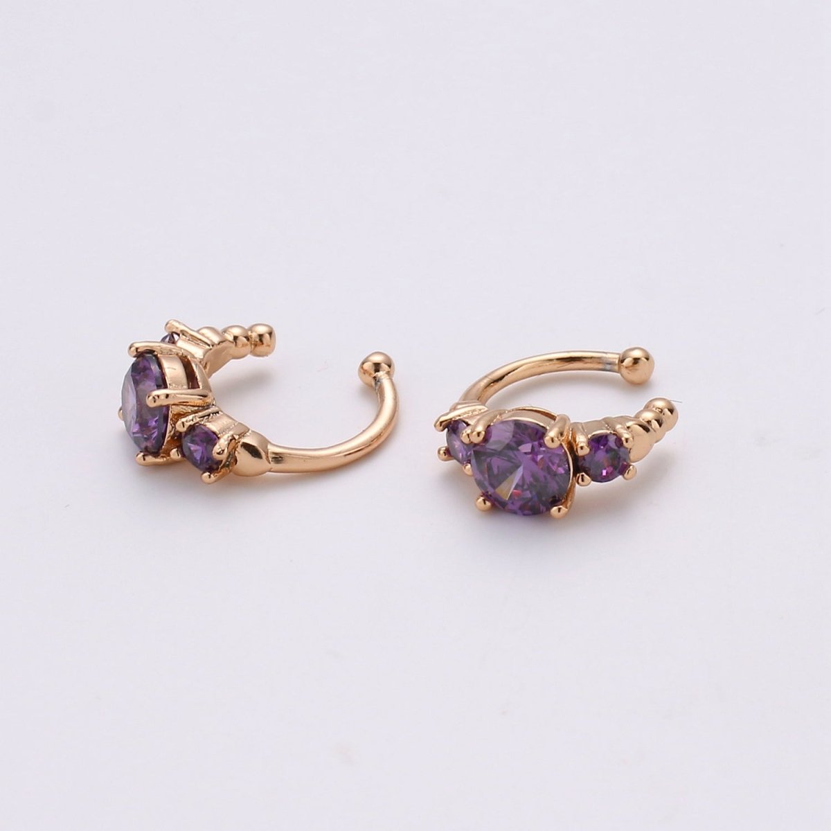 Gold Filled Stone Earcuffs - AI-089