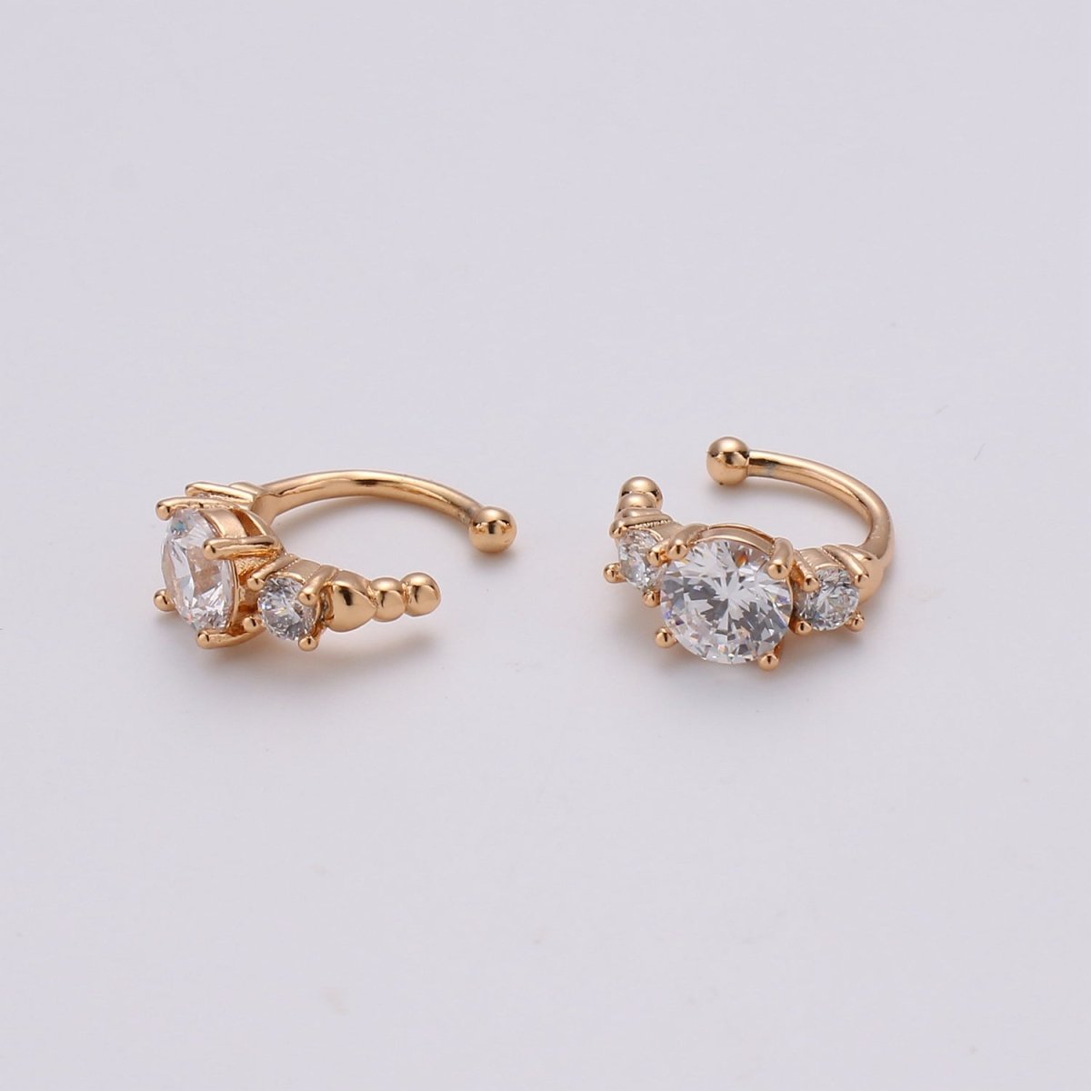 Gold Filled Stone Earcuffs - AI-089
