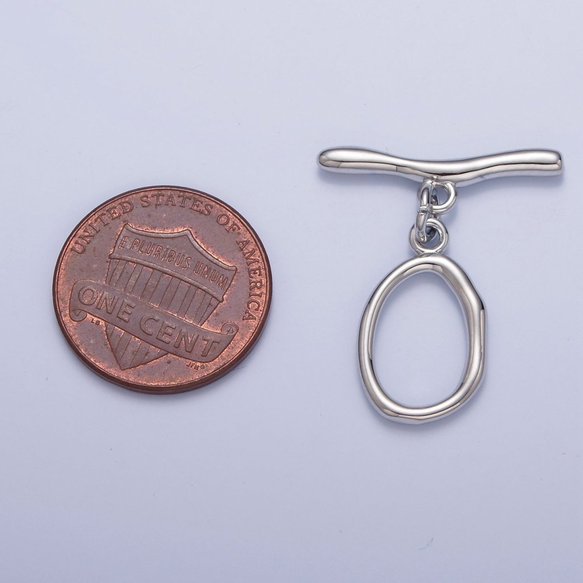 Gold Filled Wavy Geometric Toggle Clasps Closure in Gold & Silver  L-756~L-758