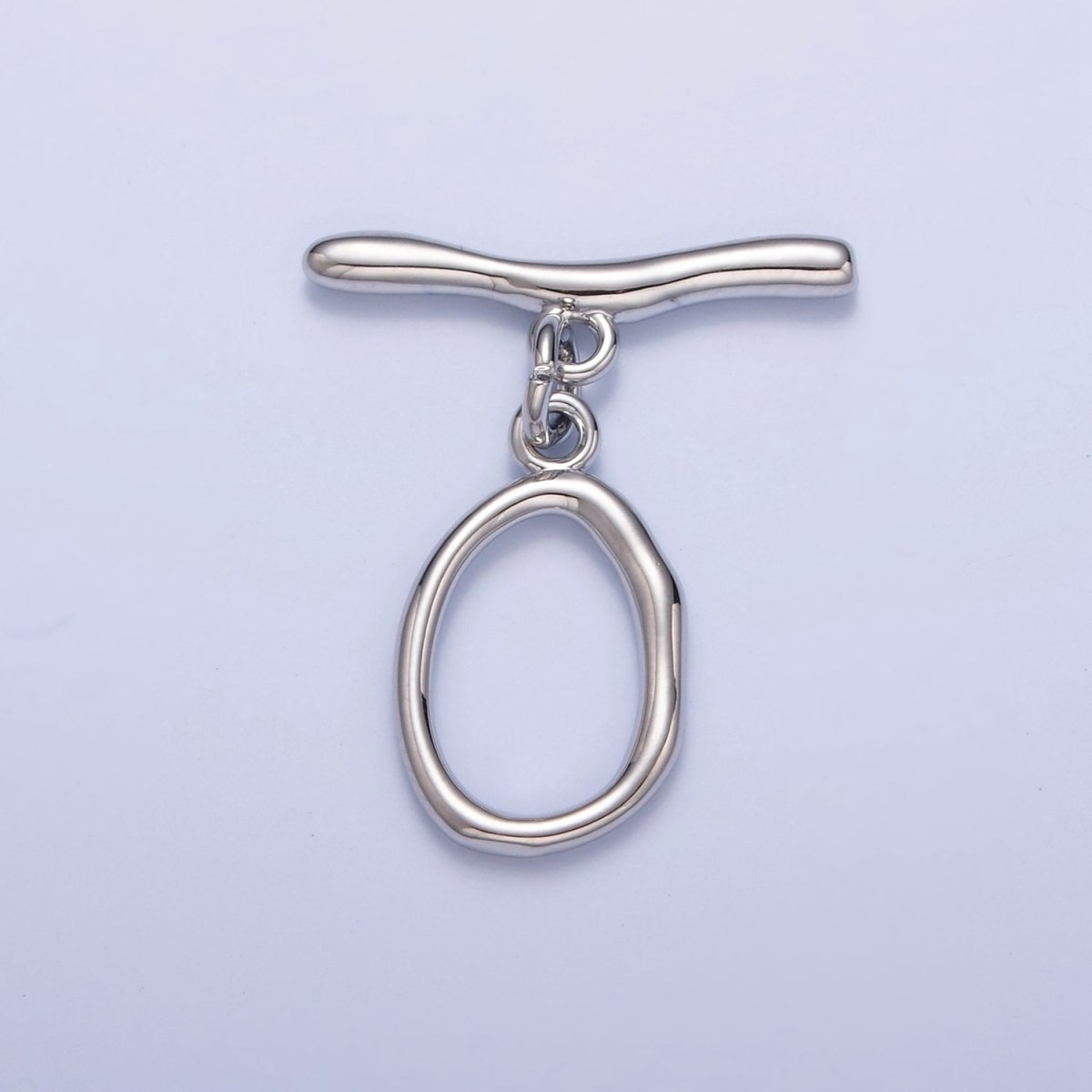 Gold Filled Wavy Geometric Toggle Clasps Closure in Gold & Silver  L-756~L-758
