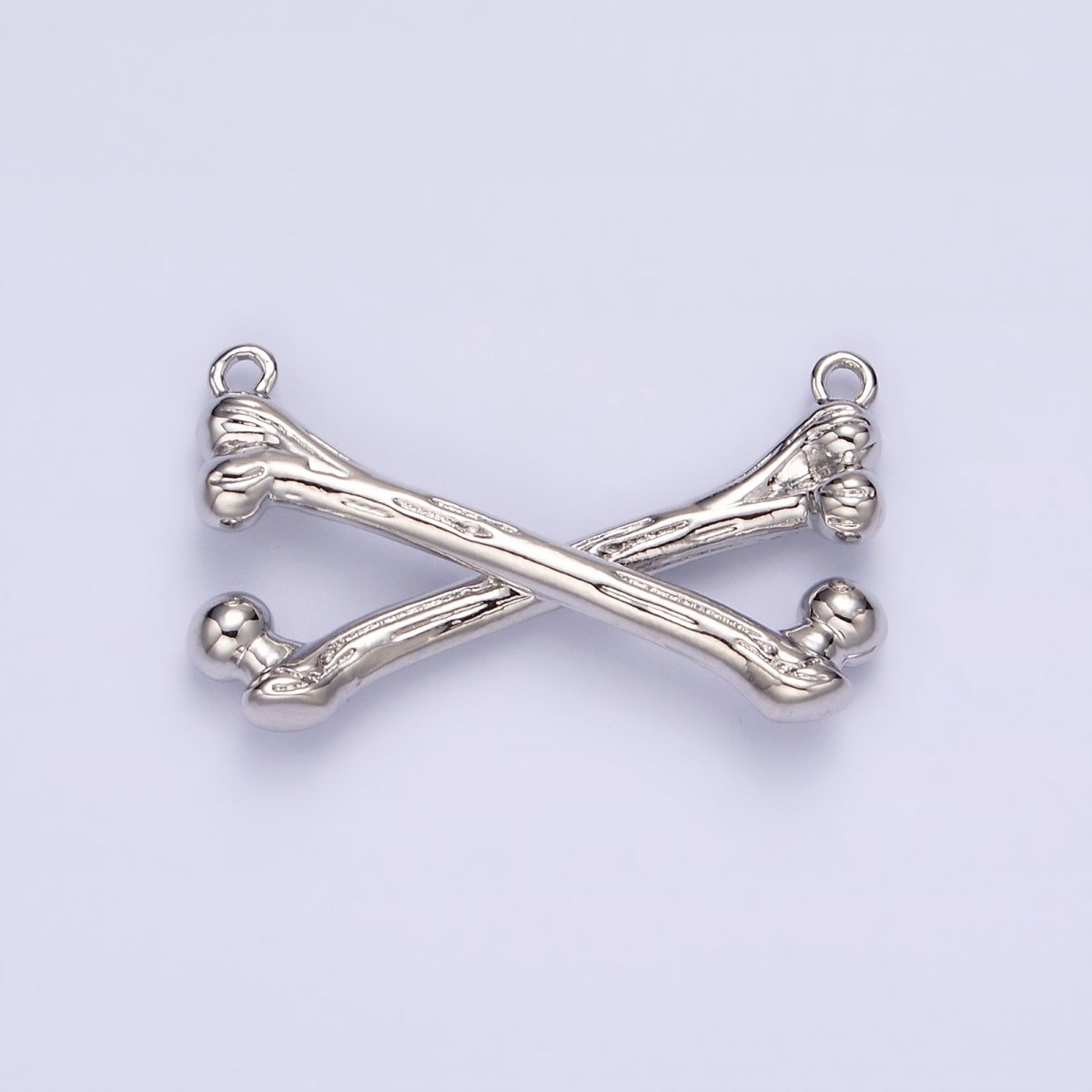 Gold Filled X Crossed Textured Bone Skeleton Connector in Gold & Silver G-711 G-712