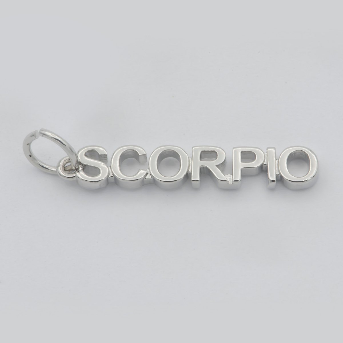 Gold Filled Zodiac Sign Script Words Mini Charm in Gold & Silver | A-A1815-A-A1820 | A-A1839-A-A1844