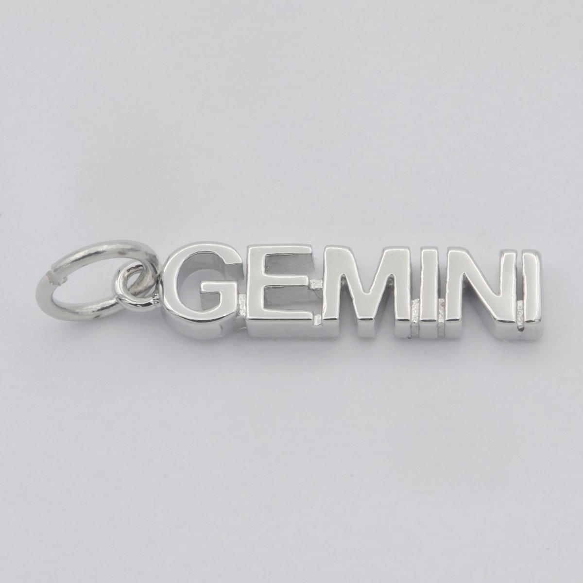 Gold Filled Zodiac Sign Script Words Mini Charm in Gold & Silver | A-A1815-A-A1820 | A-A1839-A-A1844