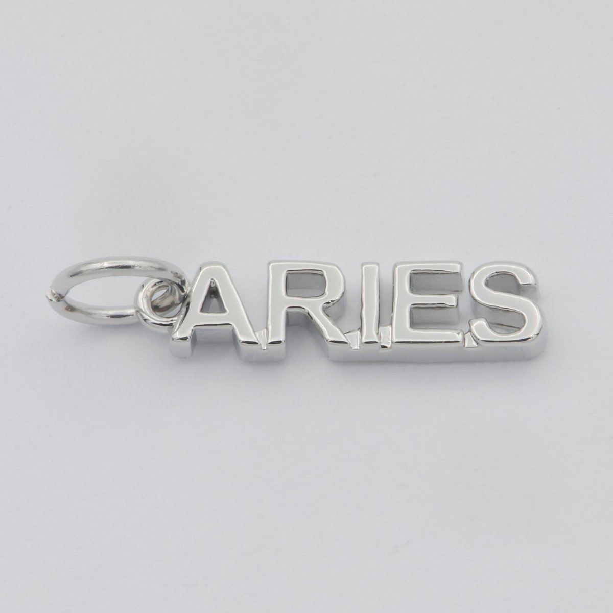 Gold Filled Zodiac Sign Script Words Mini Charm in Gold & Silver | A-A1815-A-A1820 | A-A1839-A-A1844