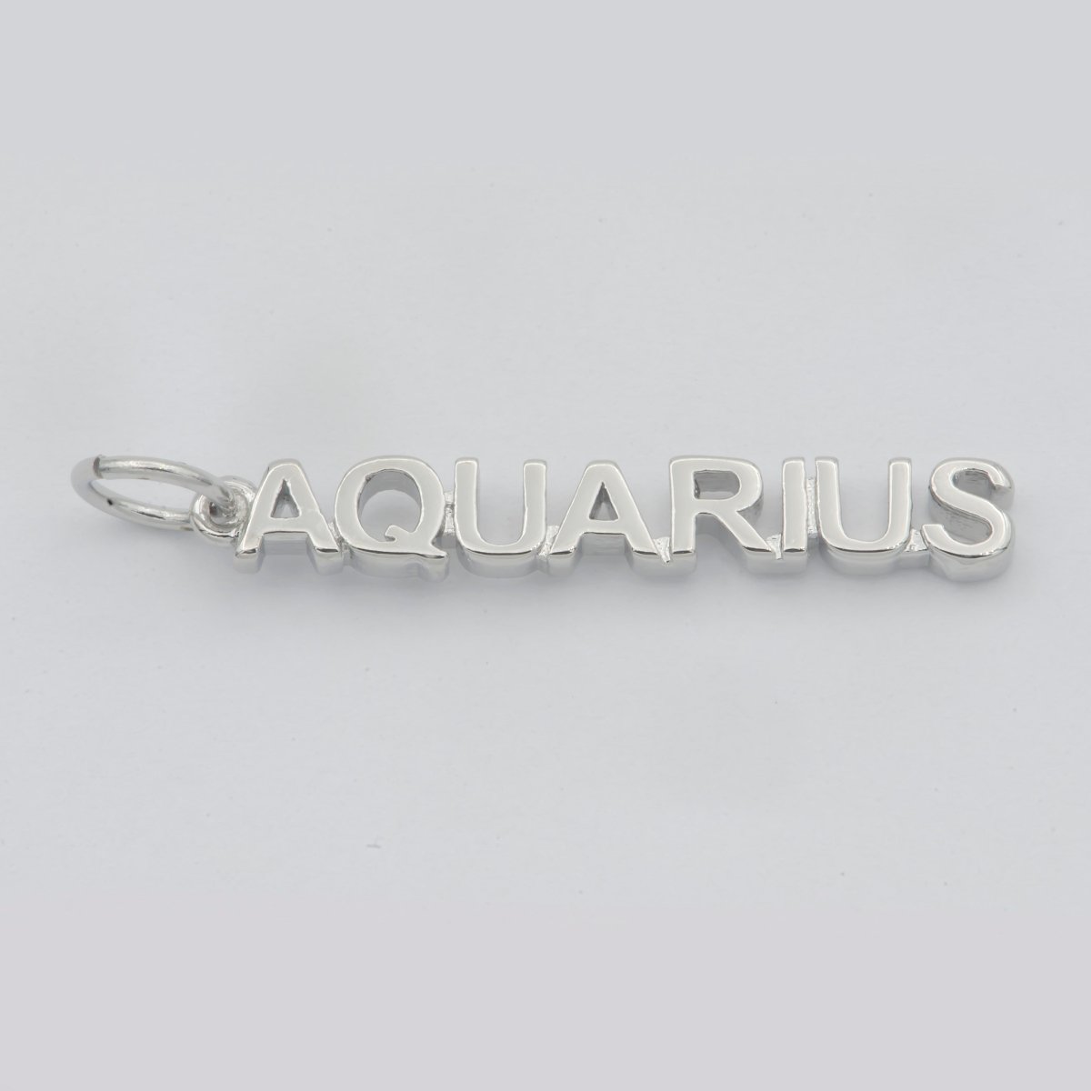 Gold Filled Zodiac Sign Script Words Mini Charm in Gold & Silver | A-A1815-A-A1820 | A-A1839-A-A1844