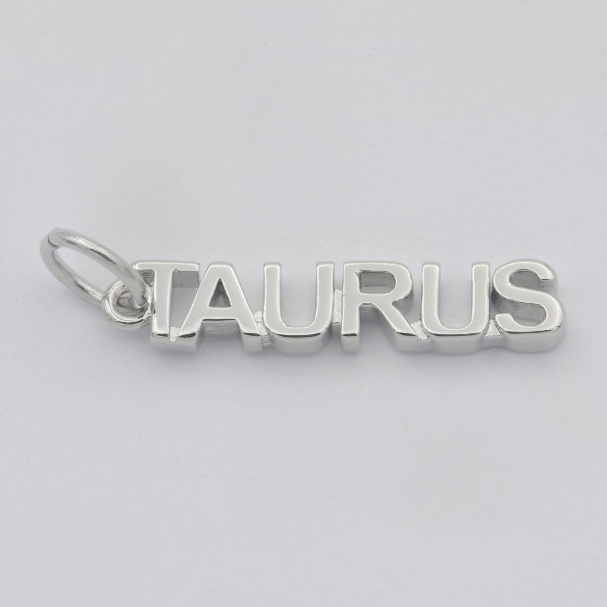Gold Filled Zodiac Sign Script Words Mini Charm in Gold & Silver | A-A1815-A-A1820 | A-A1839-A-A1844