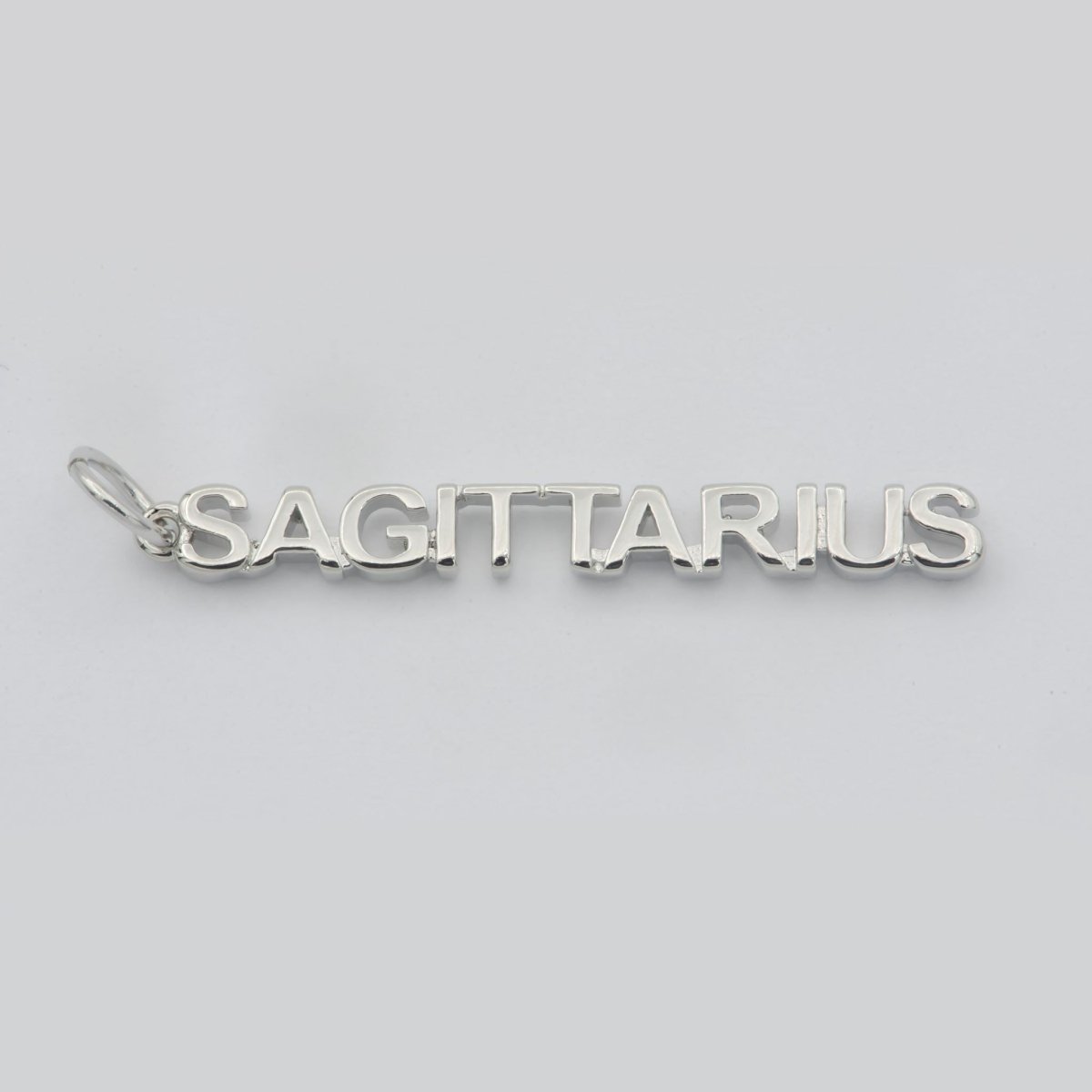 Gold Filled Zodiac Sign Script Words Mini Charm in Gold & Silver | A-A1815-A-A1820 | A-A1839-A-A1844
