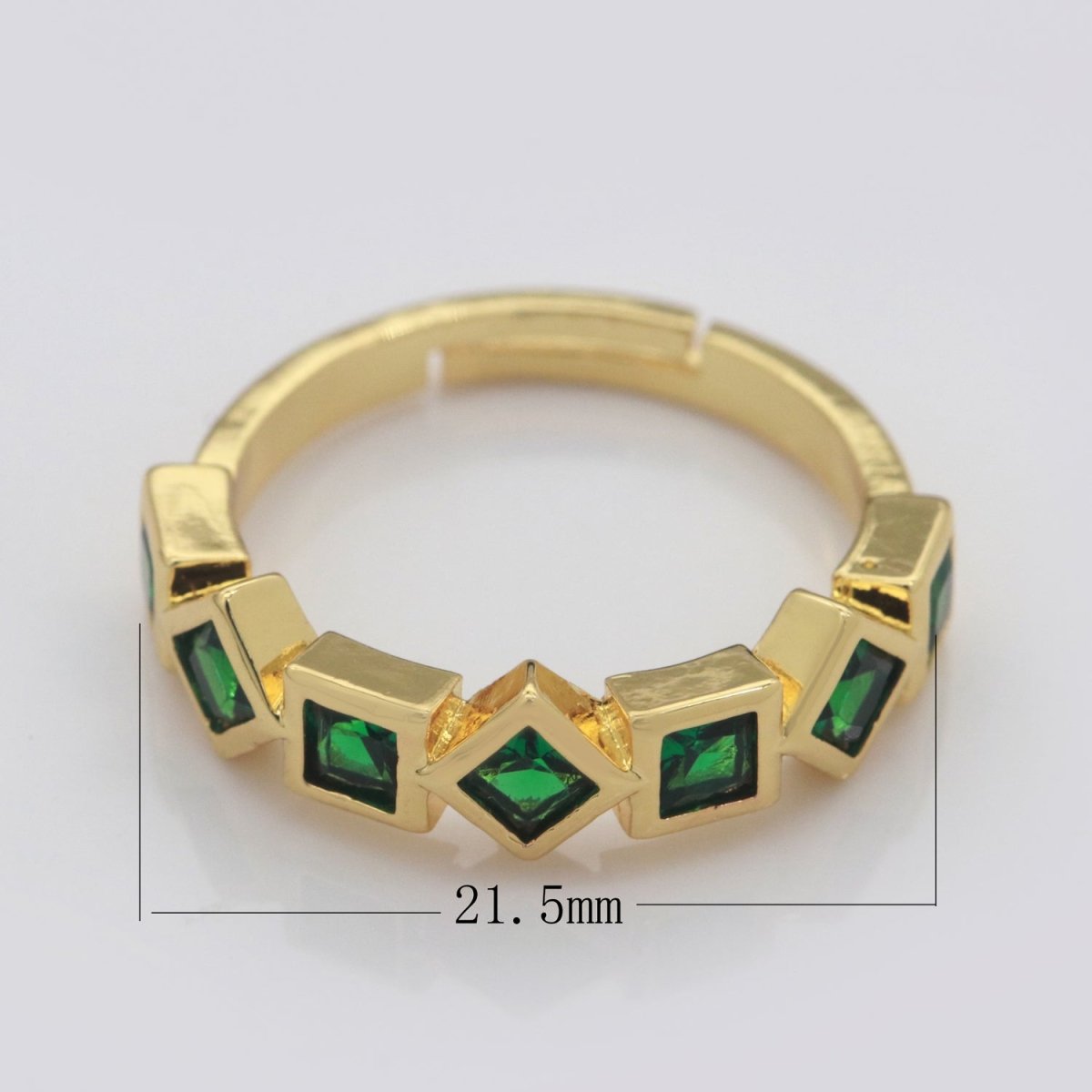 Gold Geometric Ring Stacking Rings | Trendy Ring | Unique Shape Ring | Christmas Holiday Gift