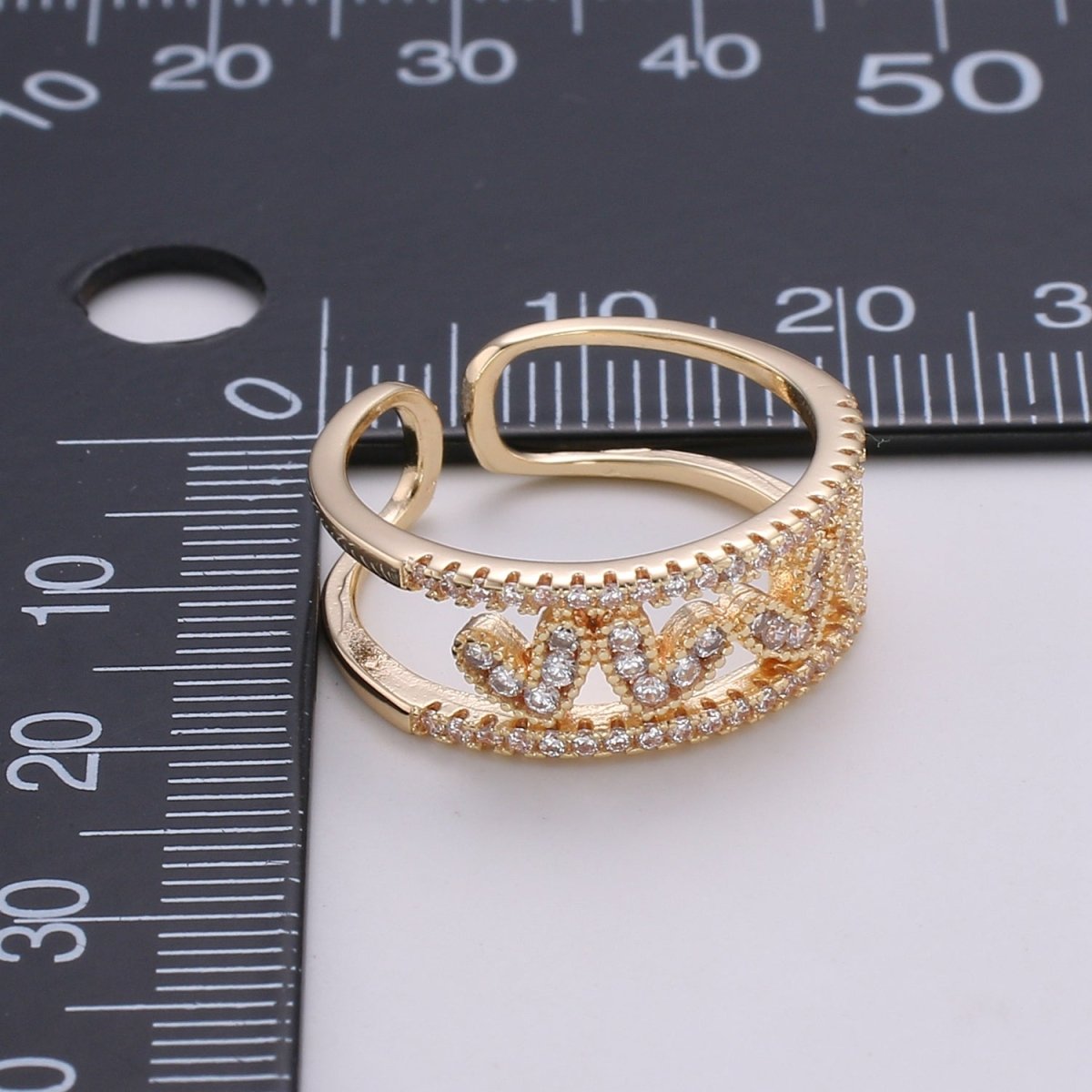 Gold Heart rings, heart adjustable ring, open heart rings, gold love rings, Valentine Gift LOVE adjustable rings R-181 R-462