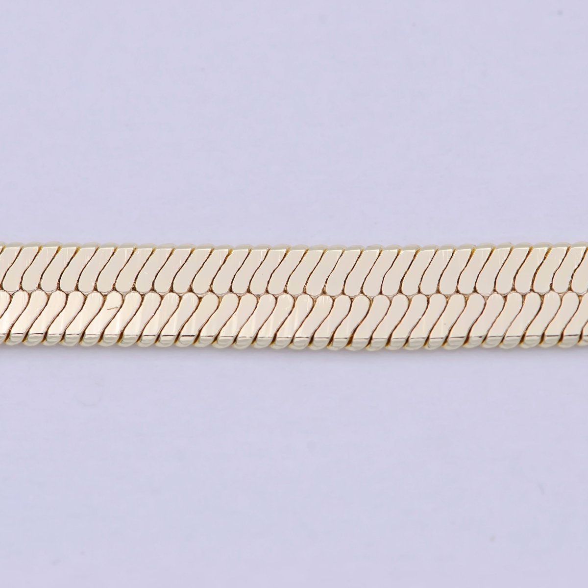 Gold Herringbone Chain Simple Layering Style For Women Necklace | WA-839