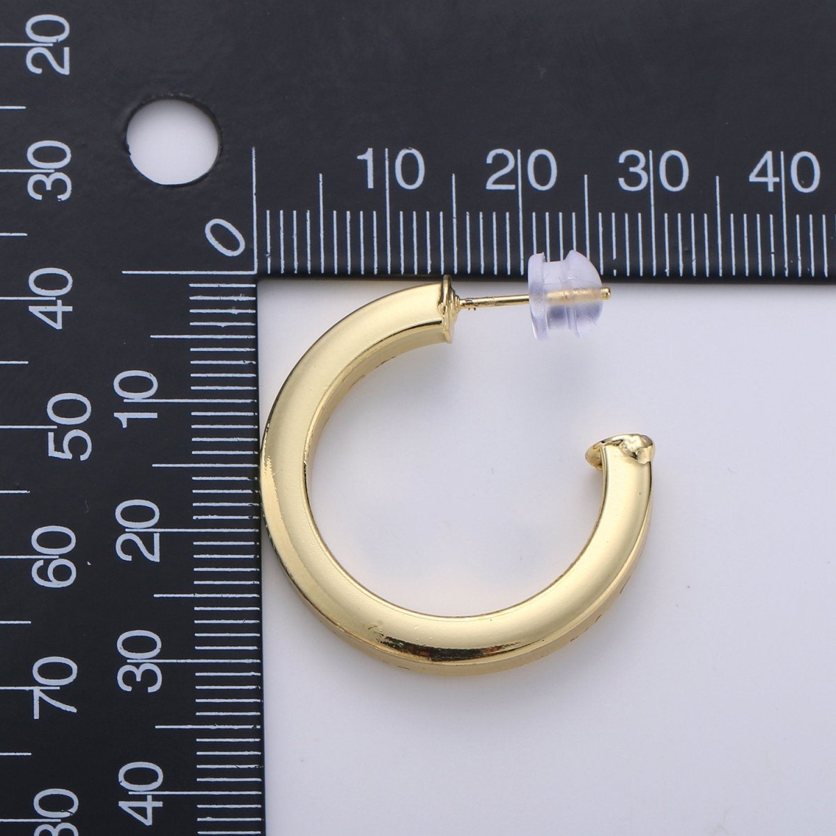 Gold hoop earrings, small hoop earring, thick and chunky 14k gold filled earrings, minimalist hoops / medium hoops gold / large open hoops