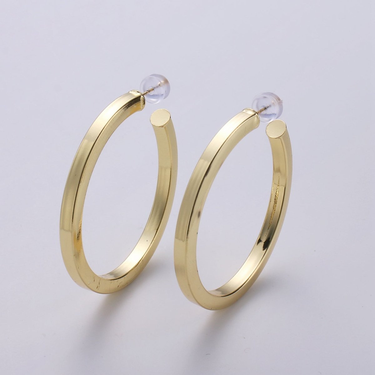 Gold hoop earrings, small hoop earring, thick and chunky 14k gold filled earrings, minimalist hoops / medium hoops gold / large open hoops