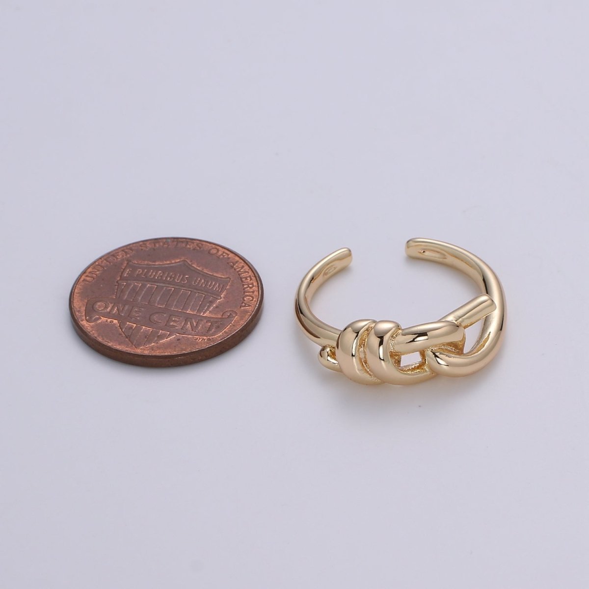 OS Gold Knot Ring, Tie The Knot Ring, Love Knot Ring, Dainty Gold Filled Knot Ring, Twisted Gold Minimalist Ring  O-313